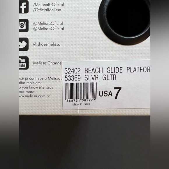 Melissa x Away To Mars Silver Sandal - Picture 7 of 8